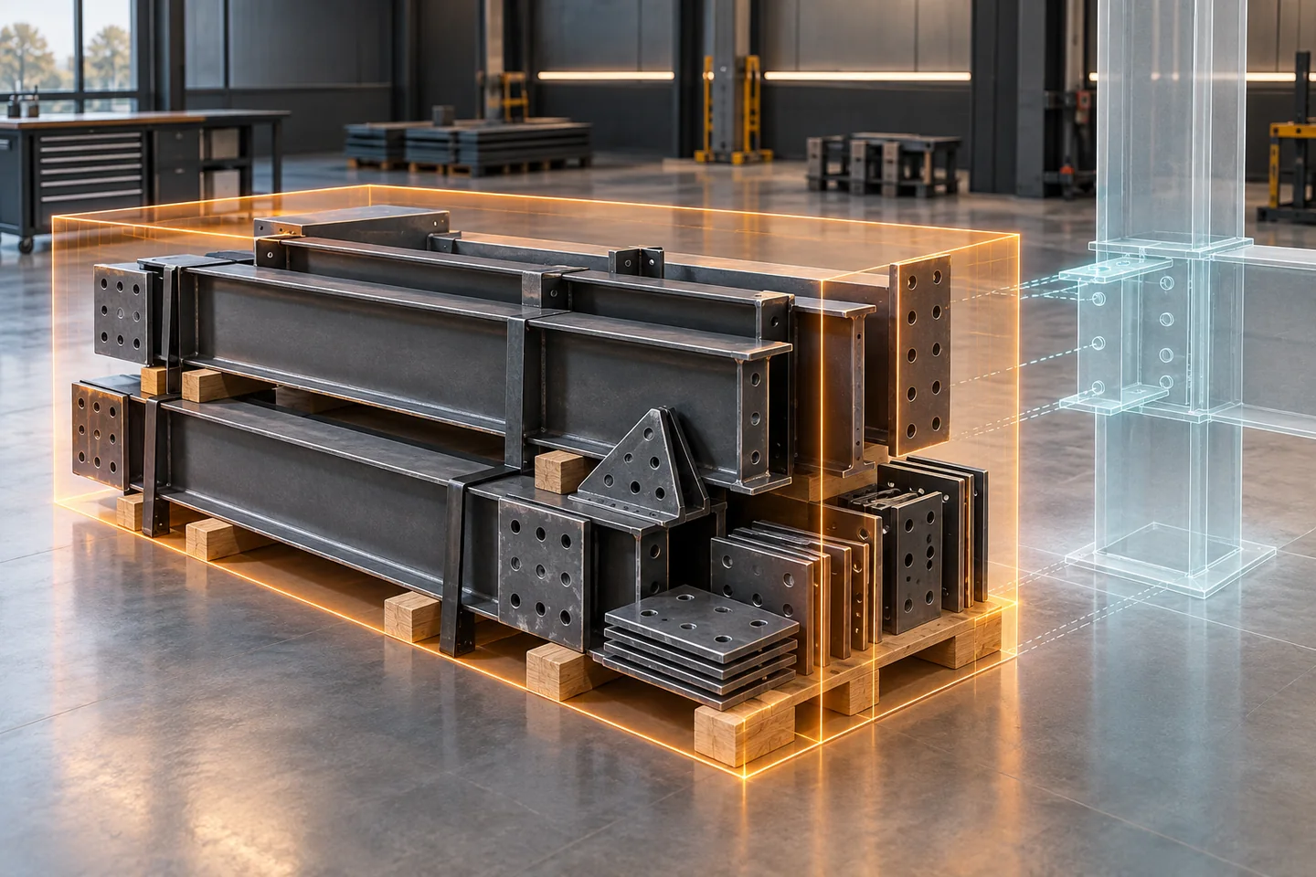 Conceptual BIM visualization for fabrication model release boundaries