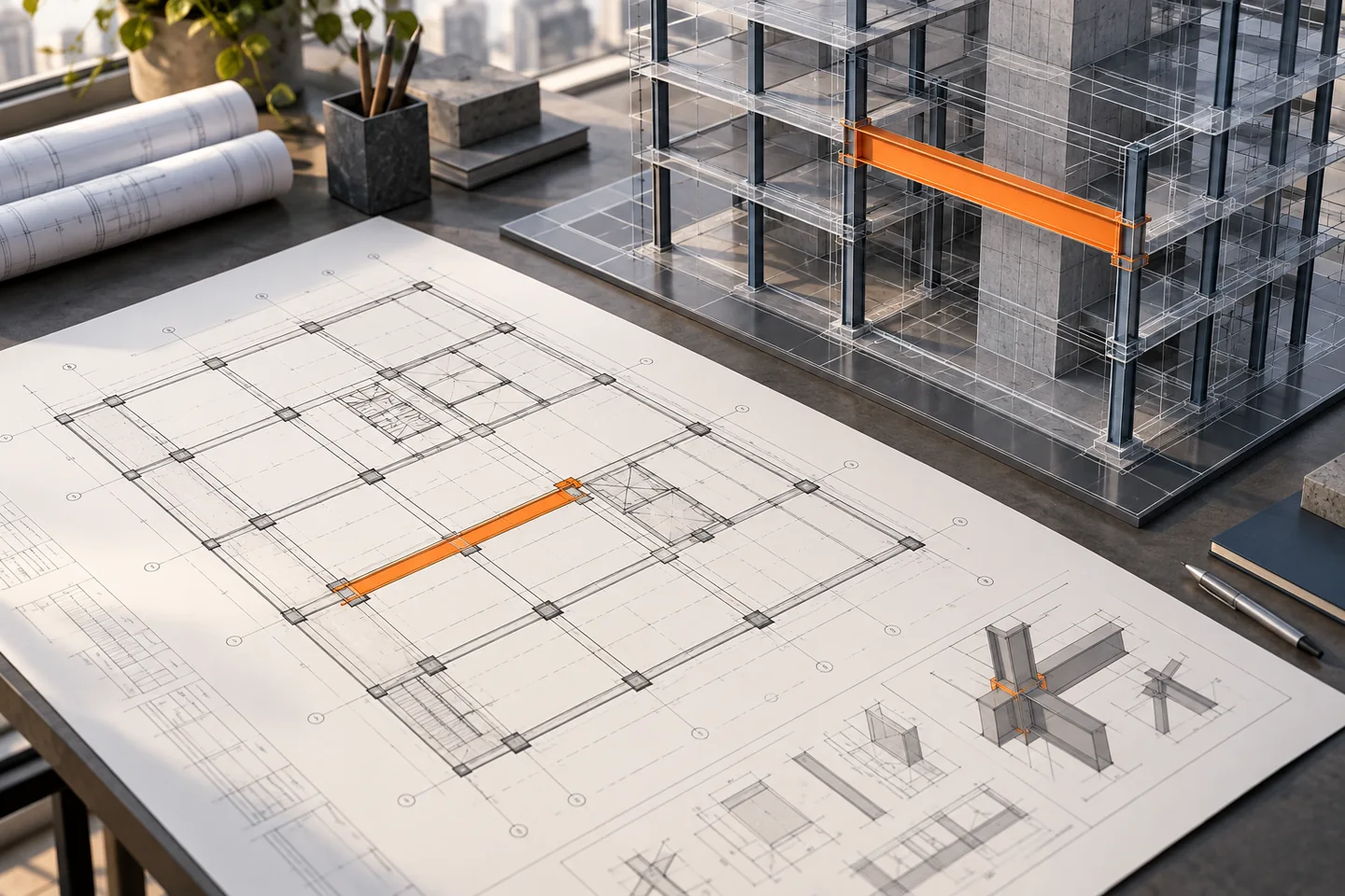Conceptual BIM visualization for structural drawing model consistency