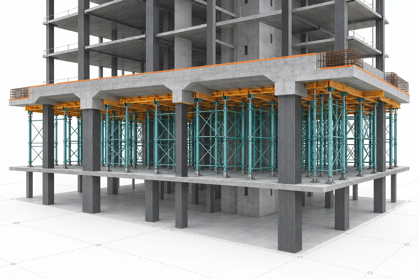 Conceptual BIM visualization for temporary works model boundaries